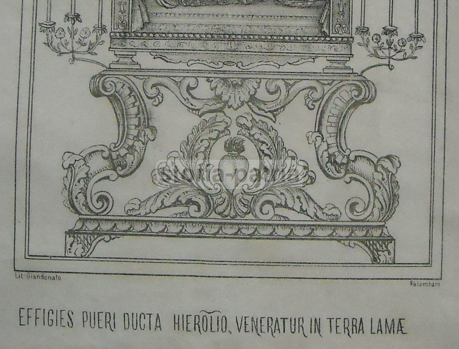 Abruzzo, Lama Dei Peligni, Palombaro, Antica Stampa Popolare Devozionale, Giandonato immagine 3