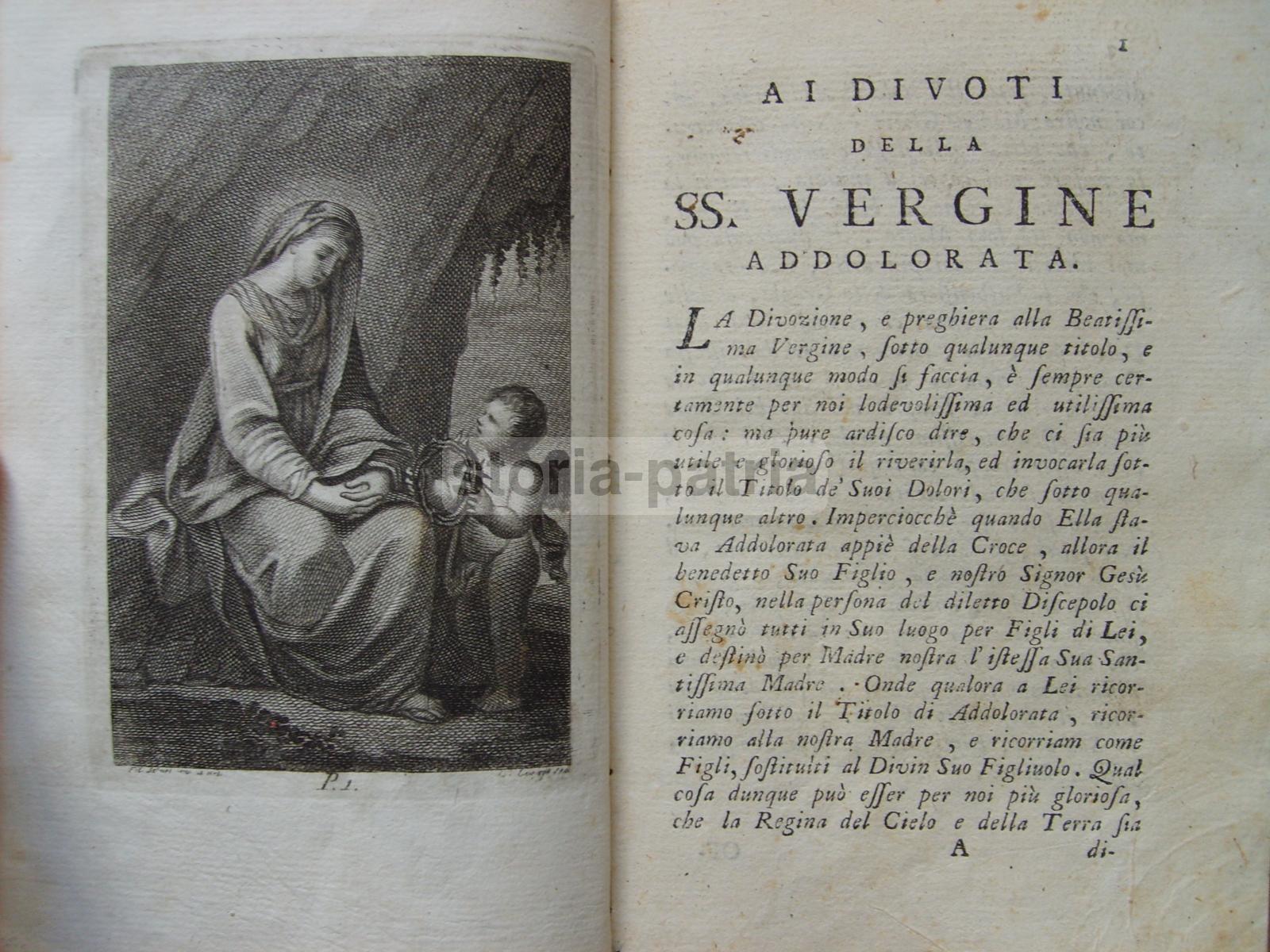 Antico Illustrato Napoletano, Bella Opera Devozionale, San Bonaventura, Incisioni immagine 2