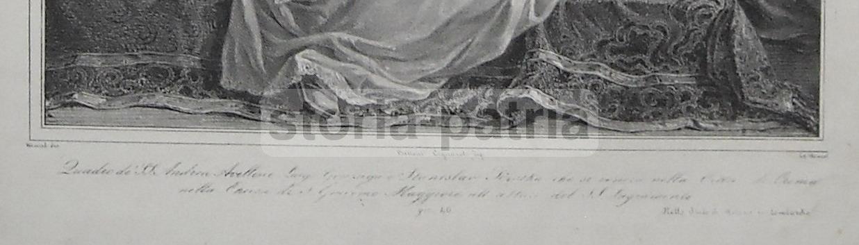 Arte, Antica Stampa Popolare Devozionale, Cignaroli, Wenzel, Crema, Milano, Basilicata immagine 3