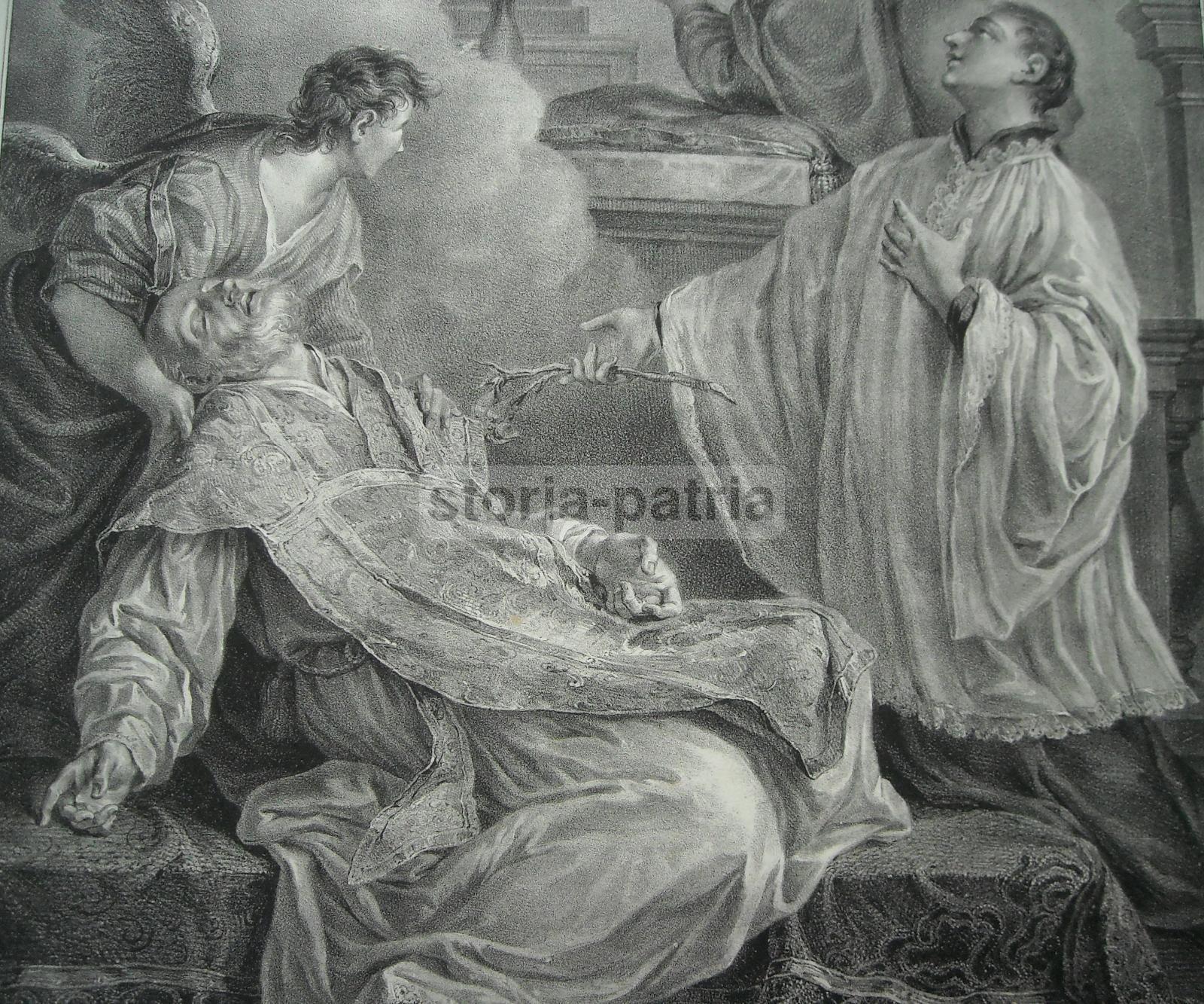 Arte, Antica Stampa Popolare Devozionale, Cignaroli, Wenzel, Crema, Milano, Basilicata immagine 4