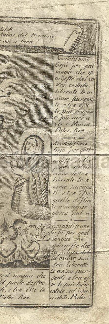 Arte Popolare Devozionale, Anime Del Purgatorio, Crocifissione, Suggestiva Stampa immagine 4