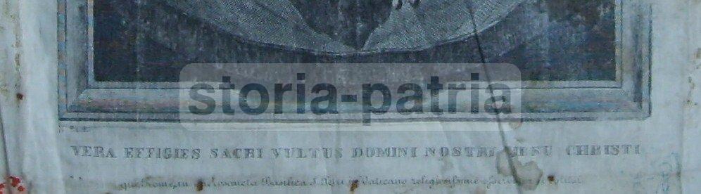 Arte Popolare, Passione Di Gesu, Volto Di Cristo, Banzo, Antica Stampa Devozionale immagine 5