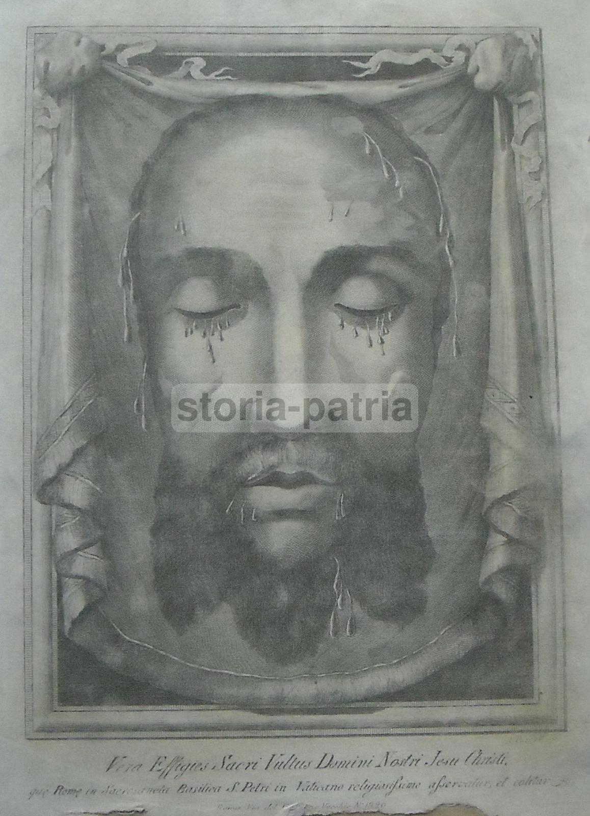 Arte Popolare, Passione Di Gesu, Volto Di Cristo, Stampa Devozionale, Puccinelli immagine 2