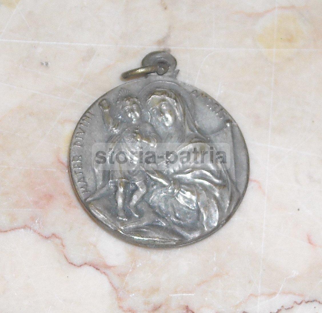 Arte, Scultura, Antica Iconografia Sacra, Medaglia Da Collezione, Pallotti, Madonna immagine 2