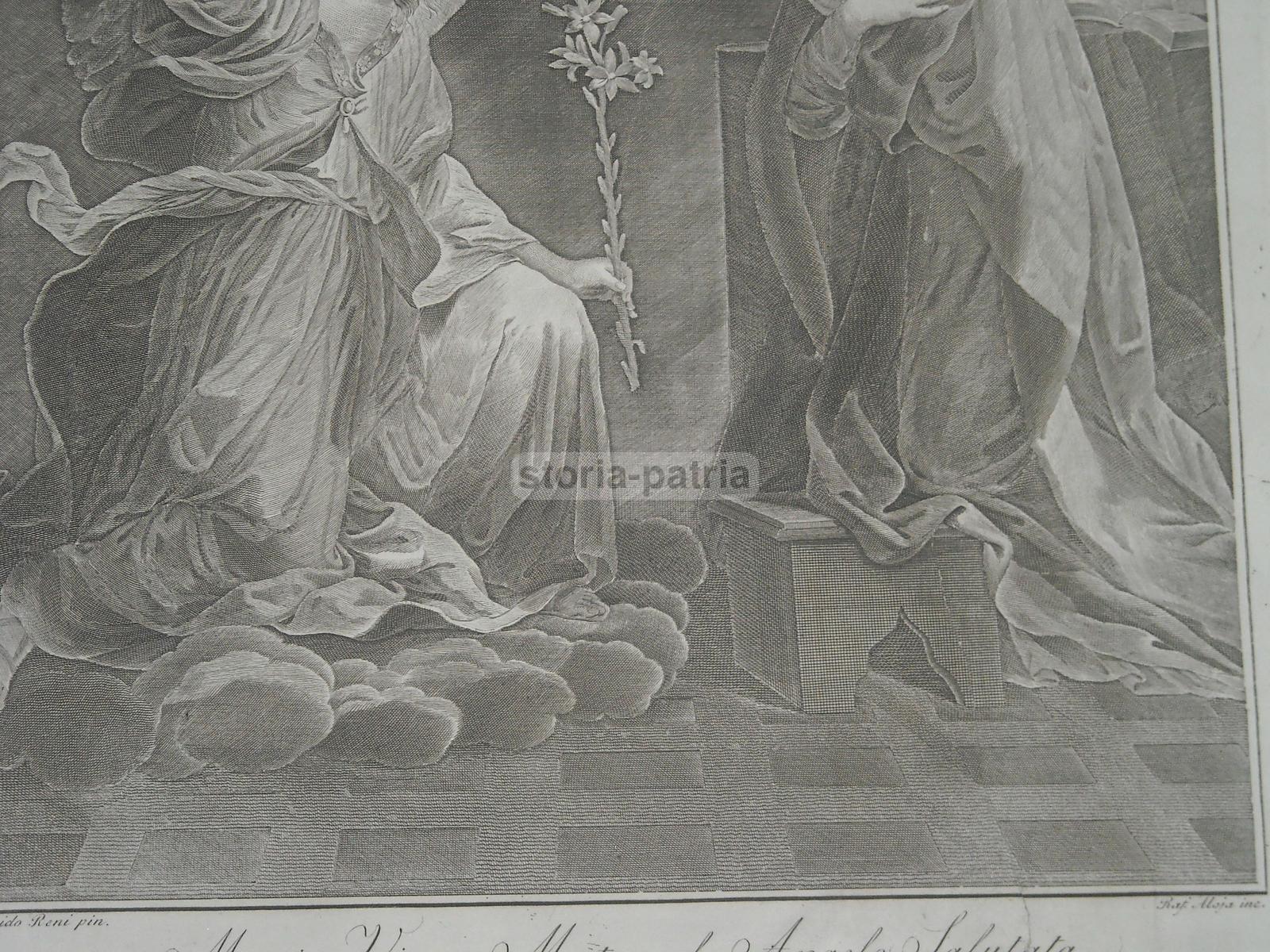 Artistica Stampa Popolare, Annunciazione, Angelo E Madonna, Guido Reni, Aloja, Napoli immagine 2
