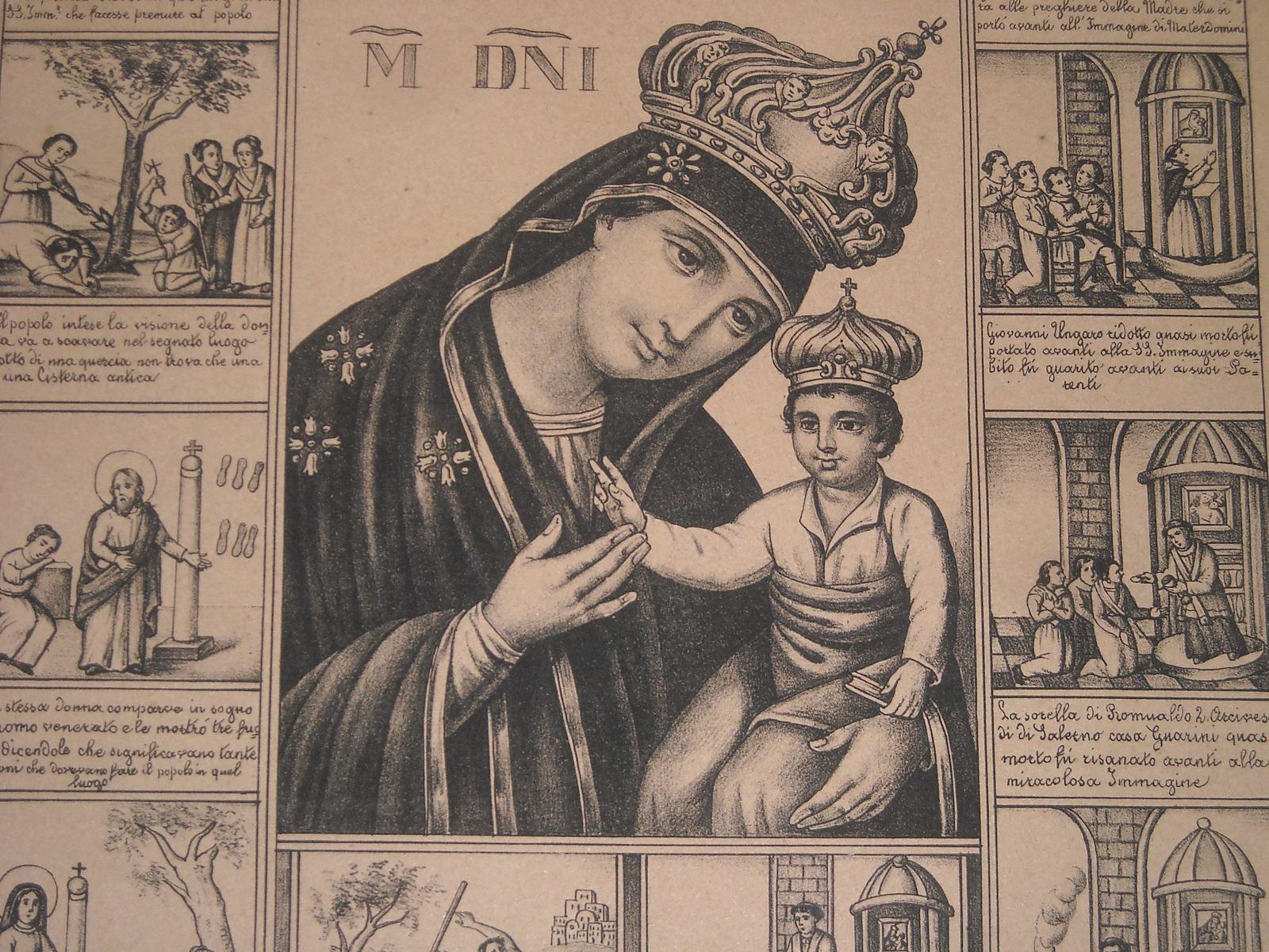 Artistica Stampa Popolare Napoletana, Salerno, Nocera Pagani, Materdomini, Miracoli immagine 3