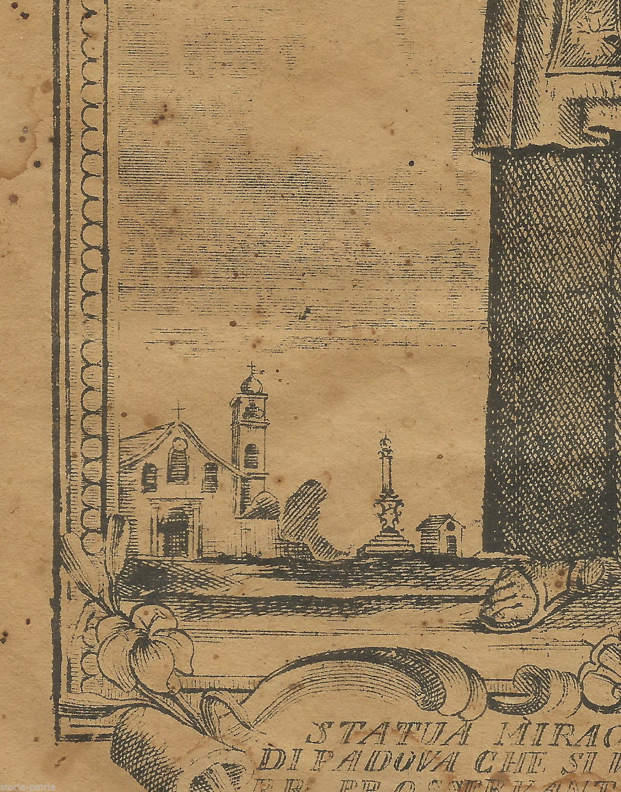 Basilicata, Stigliano, Stampa Popolare Devozionale, S Antonio Di Padova, Rarita immagine 2