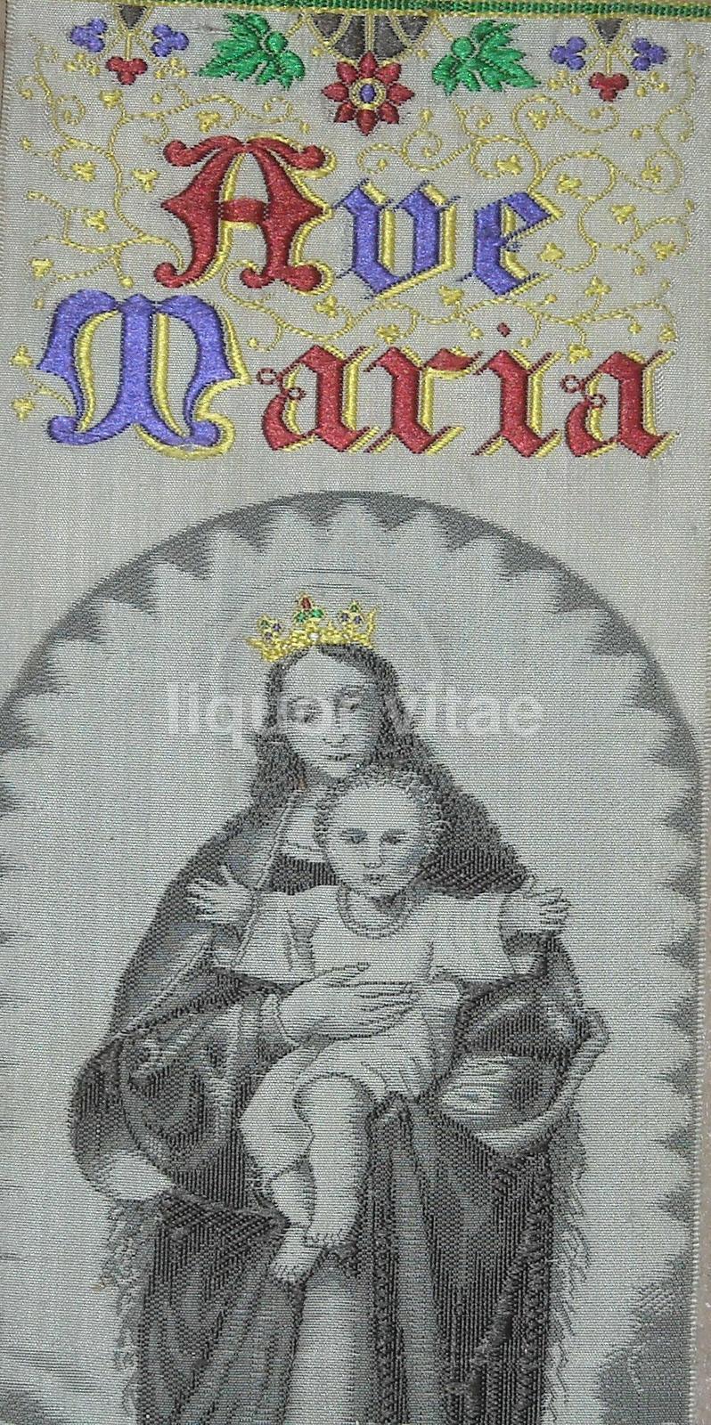 Bella Antica Iconografia Sacra, Madonna Con Bambino, Bellissimo Segnalibro, Stevens immagine 1