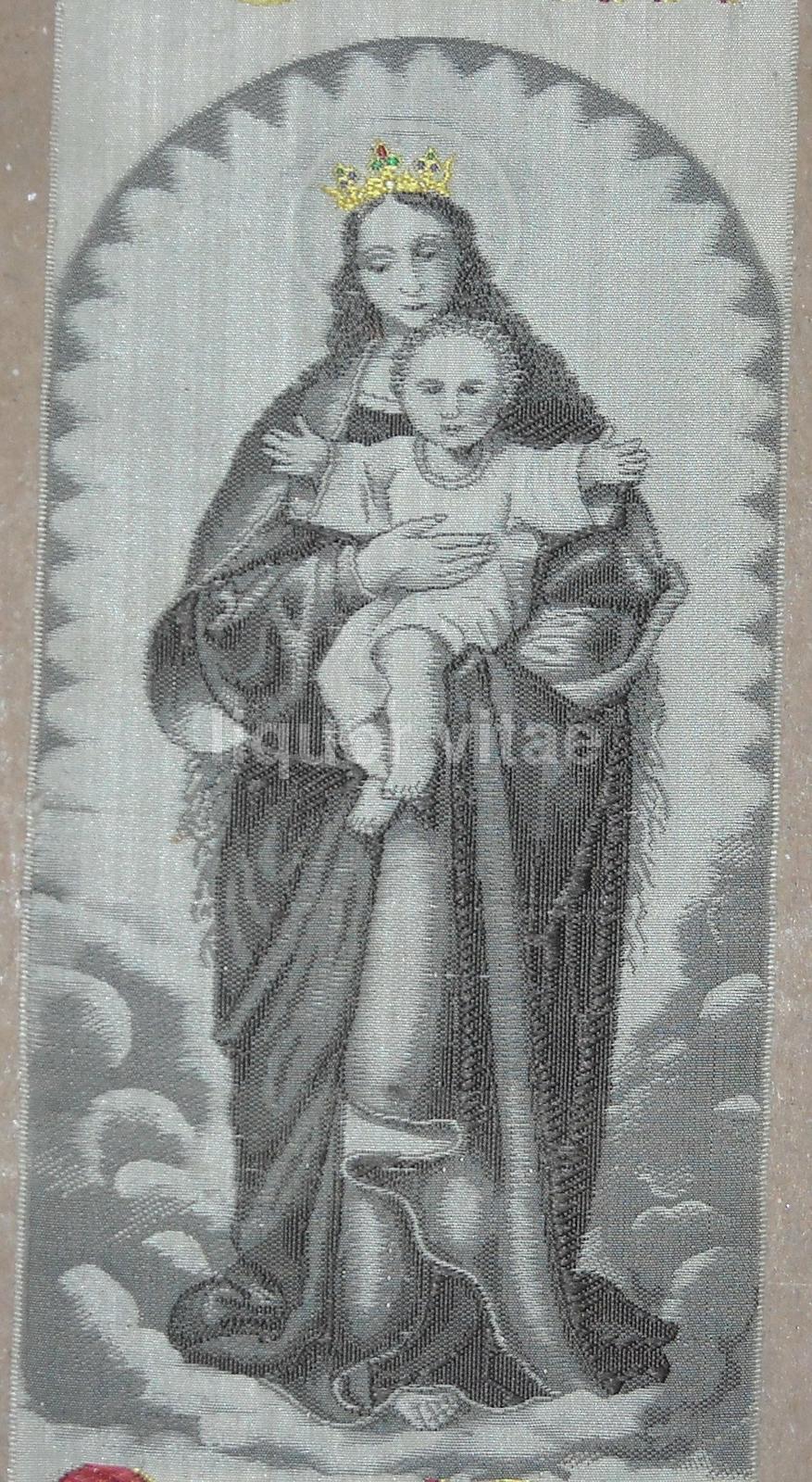 Bella Antica Iconografia Sacra, Madonna Con Bambino, Bellissimo Segnalibro, Stevens immagine 2