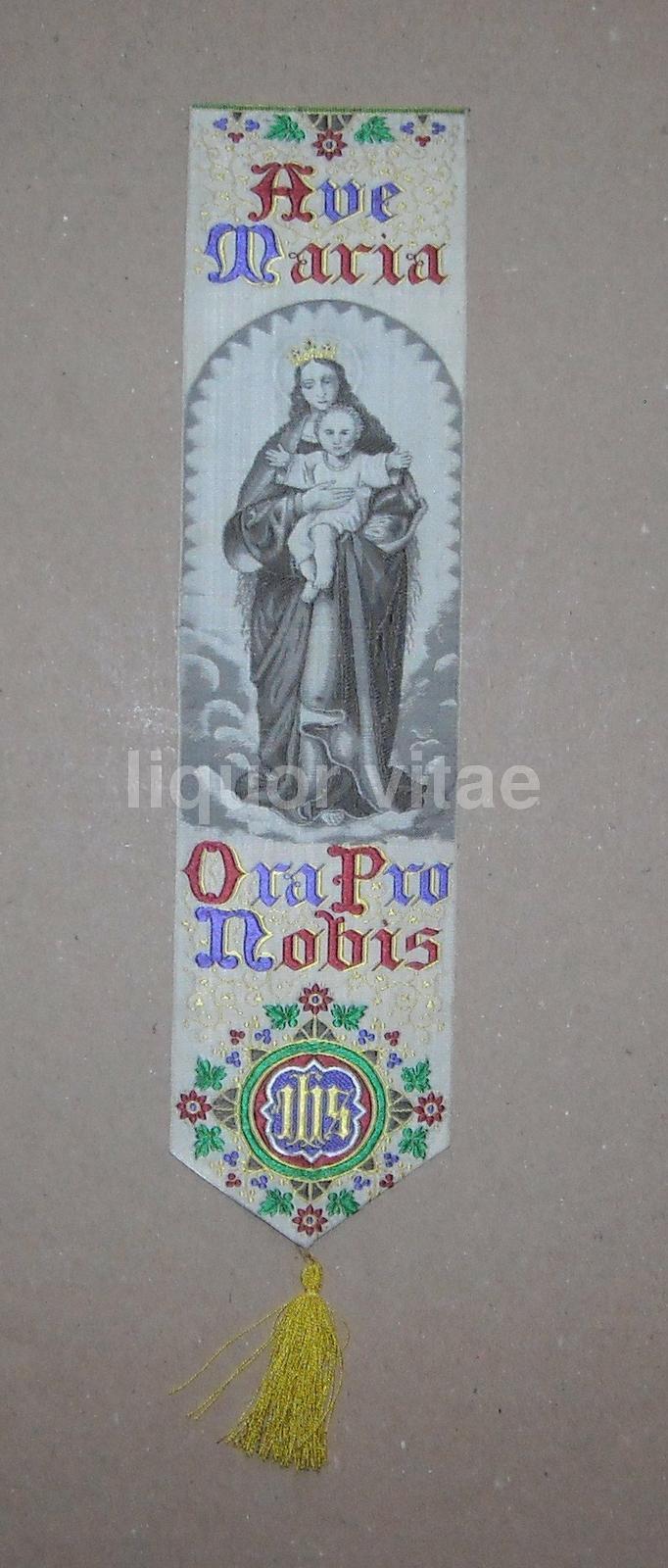 Bella Antica Iconografia Sacra, Madonna Con Bambino, Bellissimo Segnalibro, Stevens immagine 5