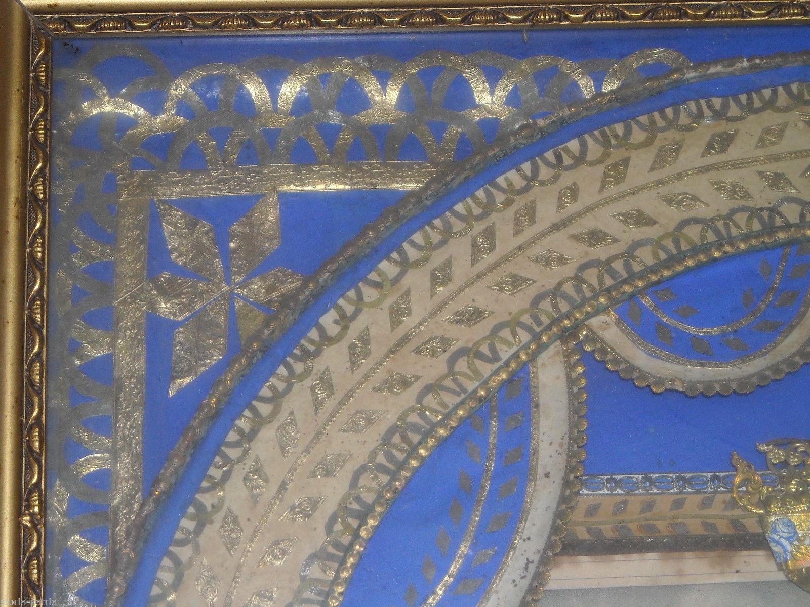 Bella Antica Stampa Popolare Devozionale, Immacolata, Litografia Dell800, d'Epoca immagine 1