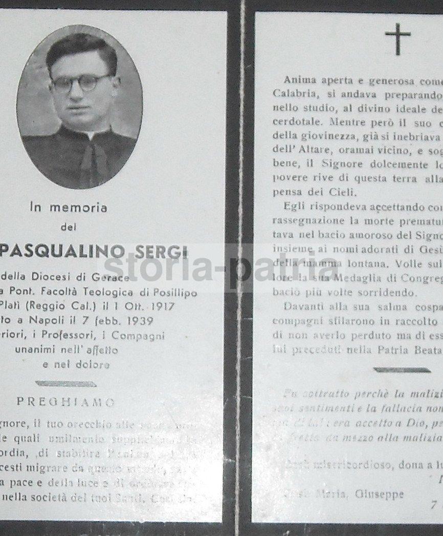 Calabria, Gerace, Plati, Posillipo, Napoli, Antico Luttino, Ritratto, Santino, d'Epoca immagine 1