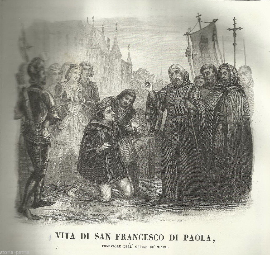 Calabria, Paola, S Francesco, Agiografia, Illustrato, 800 immagine 1