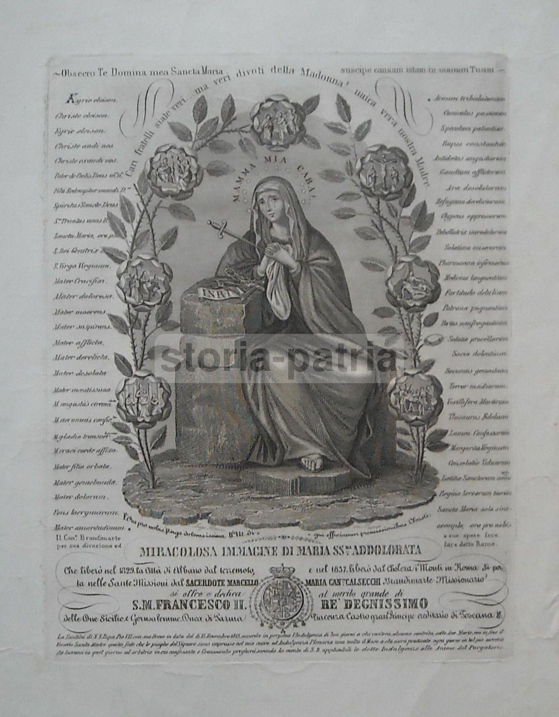 Colli Romani, Albano, Borboni, Francesco Ii, Calsecchi Brandimarte, Terremoto, Colera immagine 4