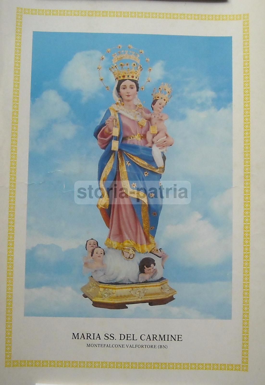 Madonna Del Carmine, Stampa Popolare Devozionale, Montefalcone Valfortore, Sannio immagine 1