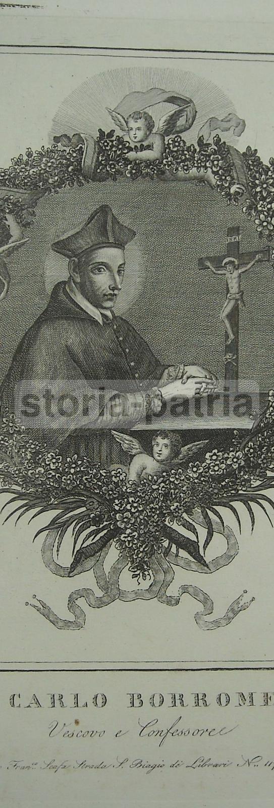 Milano, S Carlo Borromeo, Inusuale Antica Incisione, Napoli, Dangelo, Scafa, Rarita immagine 3