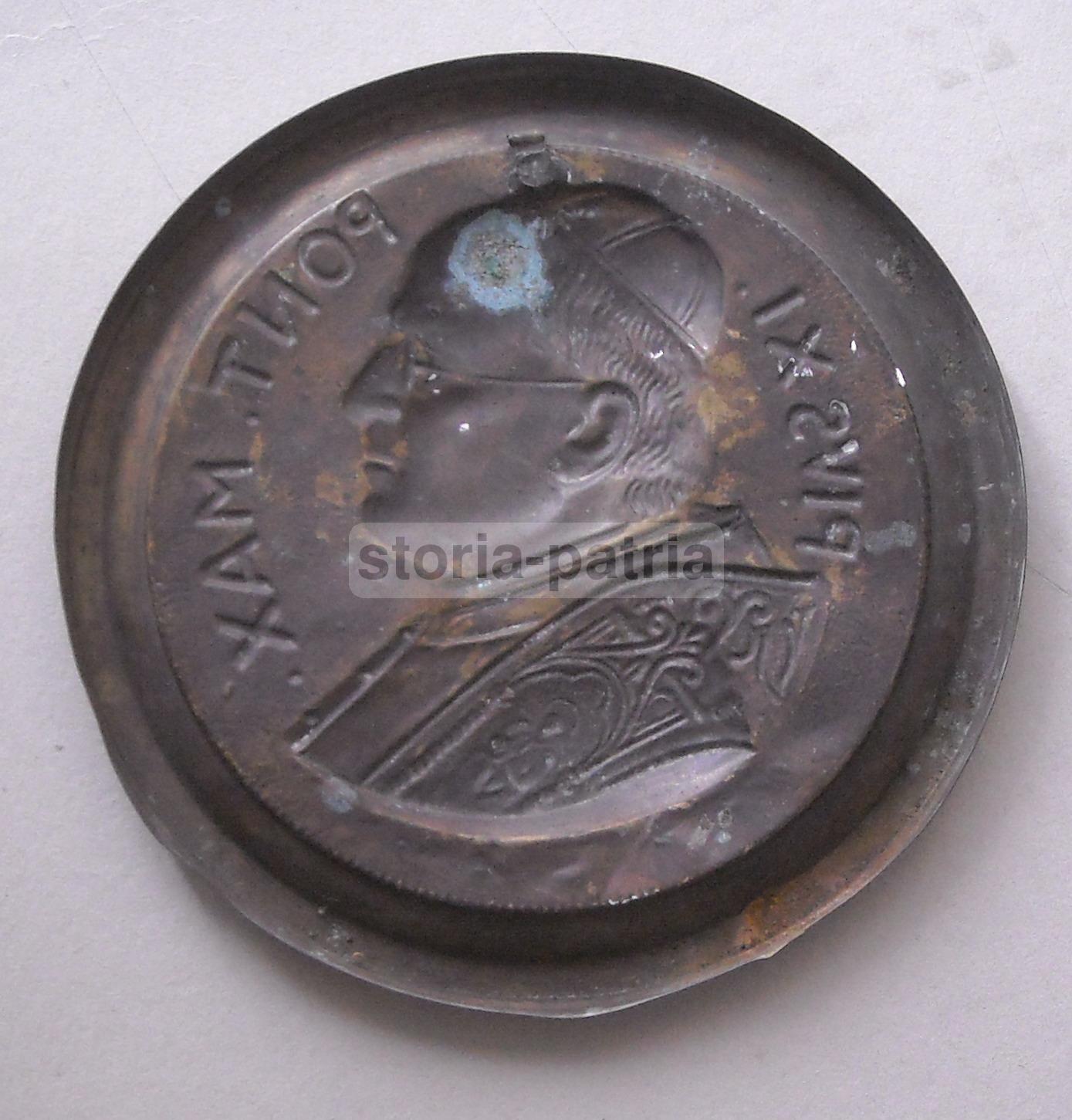 Papato, Storia Della Chiesa, Papa Pio Xi, Ritratto Da Collezione, Inusuale, Metallo immagine 2
