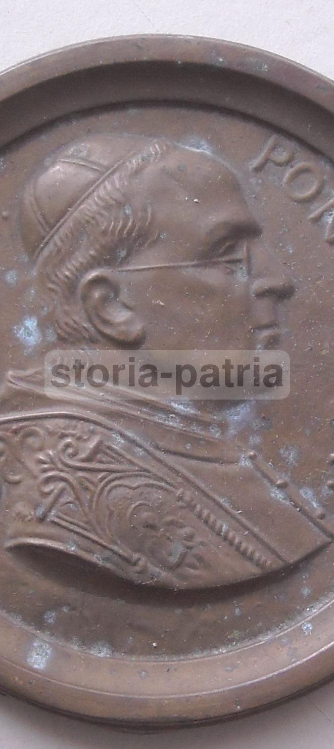 Papato, Storia Della Chiesa, Papa Pio Xi, Ritratto Da Collezione, Inusuale, Metallo immagine 3