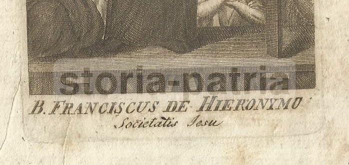 Puglia, Grottaglie, Antica Stampa Devozionale, Napoli, Vesuvio, Gesuiti, Geronimo, 800 immagine 2