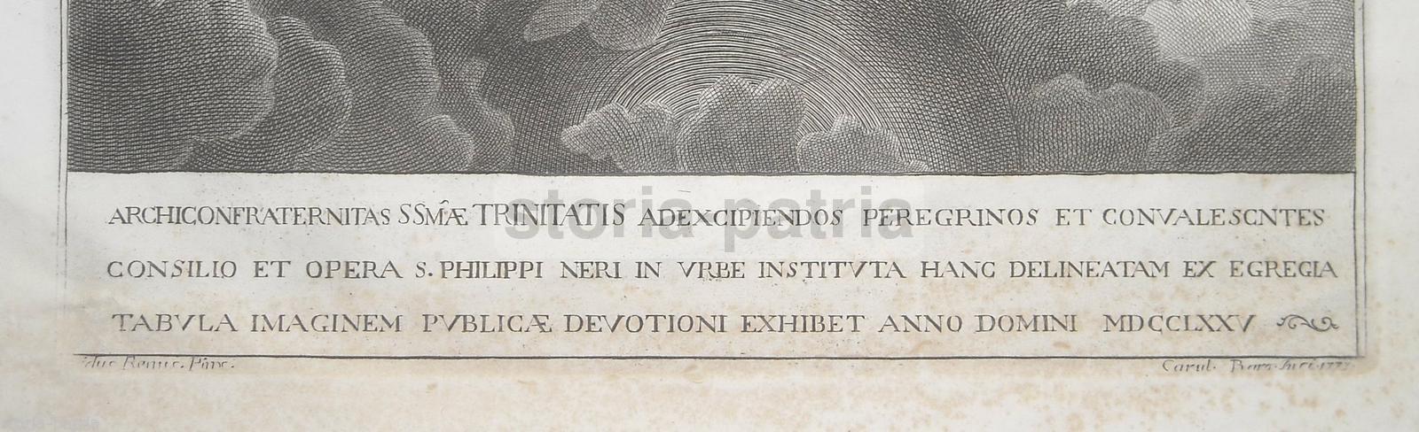 Roma, Stampa Popolare Devozionale, Passione, Crocifissione, Trinita, Filippo Neri immagine 1