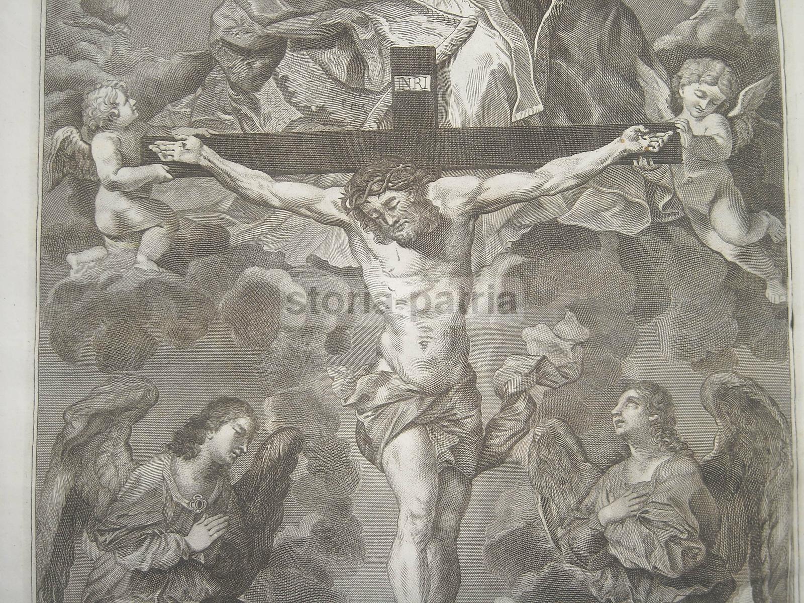 Roma, Stampa Popolare Devozionale, Passione, Crocifissione, Trinita, Filippo Neri immagine 1