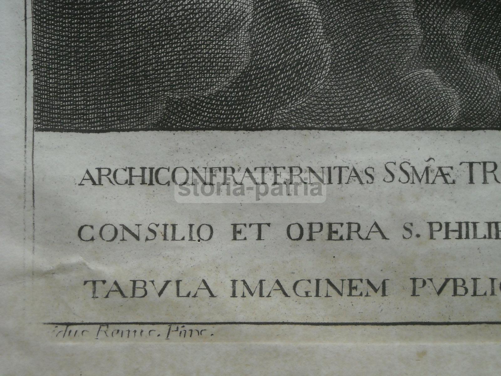 Roma, Stampa Popolare Devozionale, Passione, Crocifissione, Trinita, Filippo Neri immagine 8