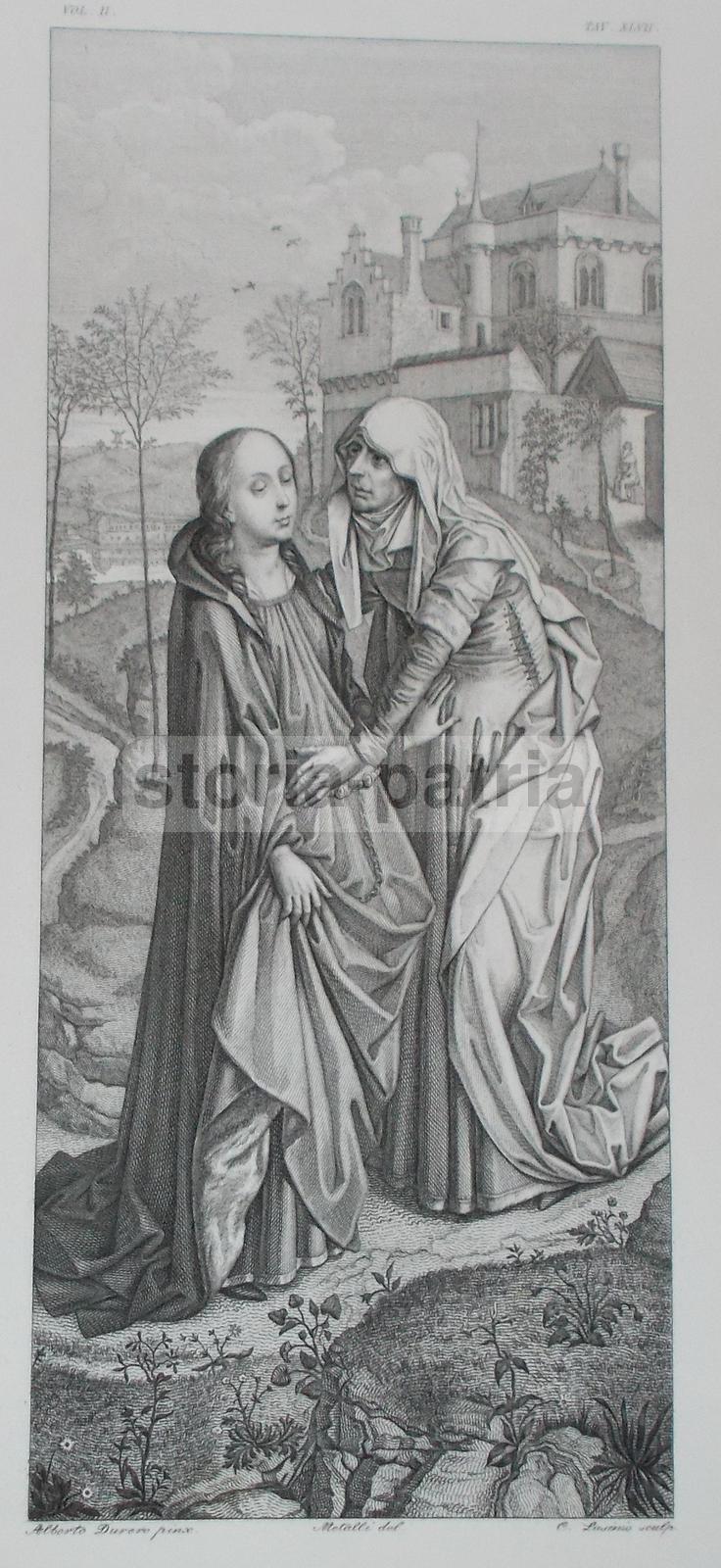 Stampa Popolare Devozionale, Arte Antica, Artisti Durer, Lasinio, Metalli, Incisione immagine 2